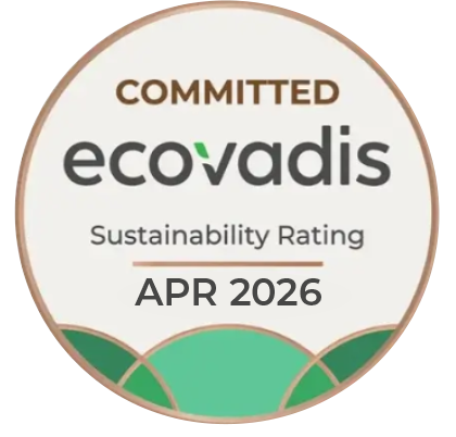 Techonphar has an ecovadis sustainability rating of Committed as of April 2026.